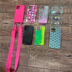 Vibrant Pink Phone Case with Strap